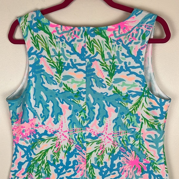 NWT Lilly Pulitzer Harper Shift Dress in Multi, Coral Bay Print, Size Large - Picture 7 of 14